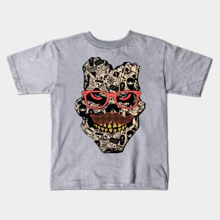 Mustache Skull Kids T-Shirt